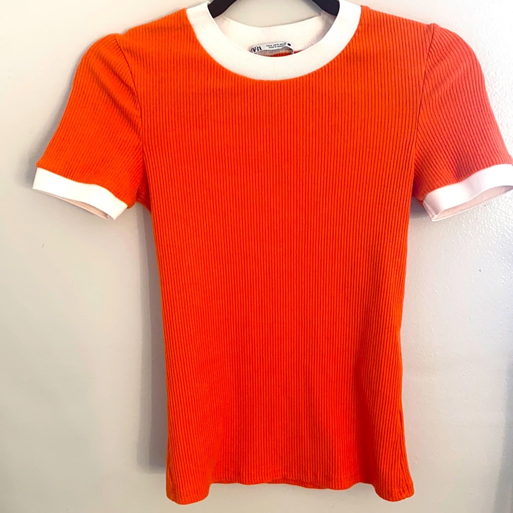 Zara: Orange t-shirt